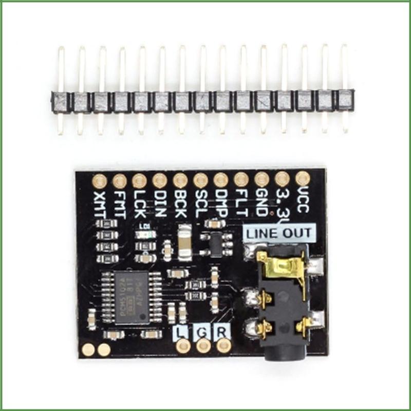 BON PCM5102A สเตอริโอ 3 5 มม.เสียงเอาต์พุต Player โมดูล Format Board สําหรับ Microcontroller โครงการ