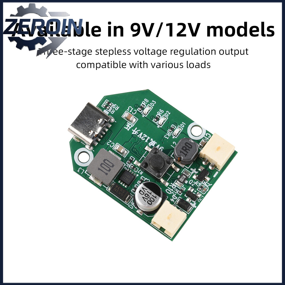 3 เกียร์พัดลมเมนบอร์ด DC 9 V/12 V Brushless Controller โมดูล Type-C 5 V/2A Fast Charge USB พัดลมบอร์ด