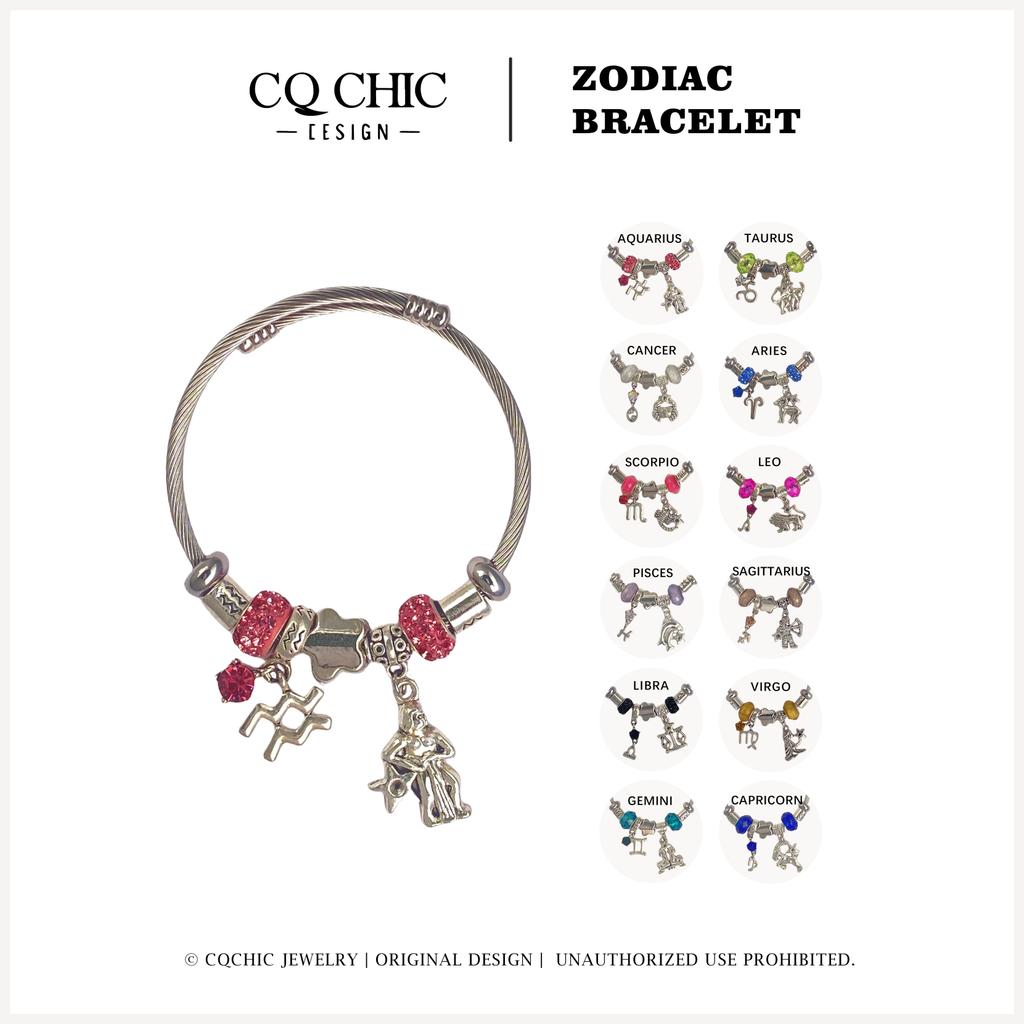 CQ CHIC [5001-12] Zodiac Series สร้อยข้อมือนักษัตร ของขวัญวันเกิด/ของขวัญเครื่องประดับวันวาเลนไทน์
