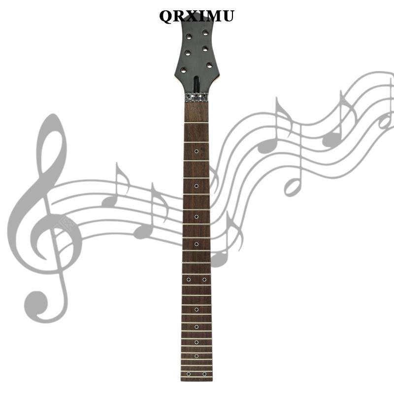 Sharprepublic Body Unfinished กีตาร์ไฟฟ้าคอ 24 Fret Rosewood Fingerboard กีตาร์สําหรับ Diy กีตาร์ Luthier ชุด