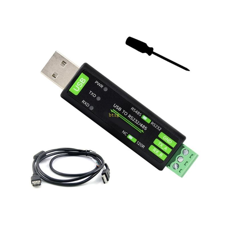 Btsg ตัวแปลง USB เป็น RS232 485 อุตสาหกรรมพร้อม FT232RNL รองรับอุปกรณ์หลายเครื่อง