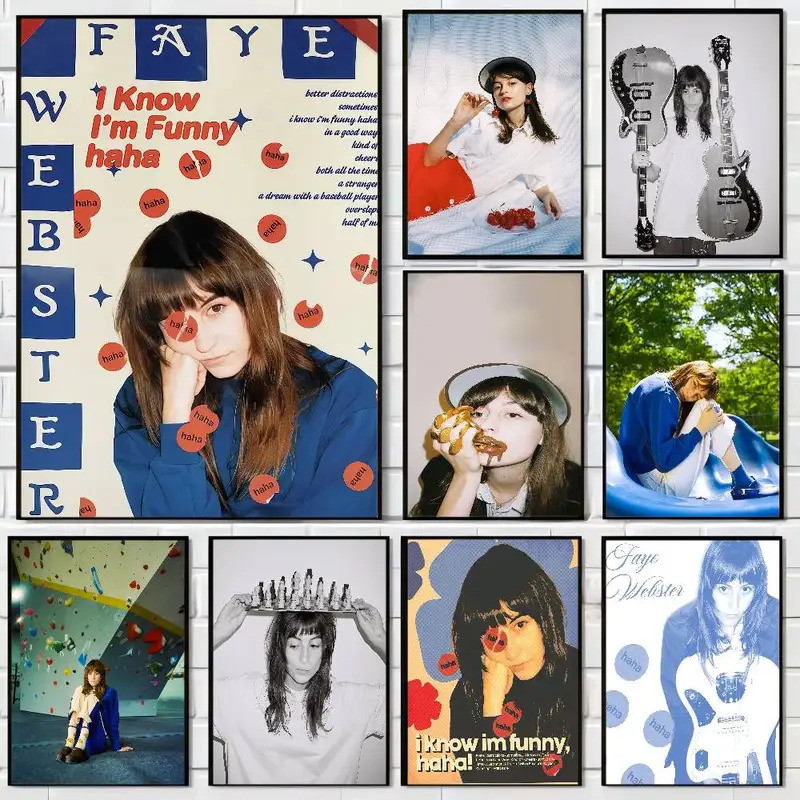Faye Webster นักร้องร้อน DIY Sticky โปสเตอร์ Whitepaper พิมพ์โปสเตอร์งานศิลปะ Vintage ภาพวาดตกแต่ง