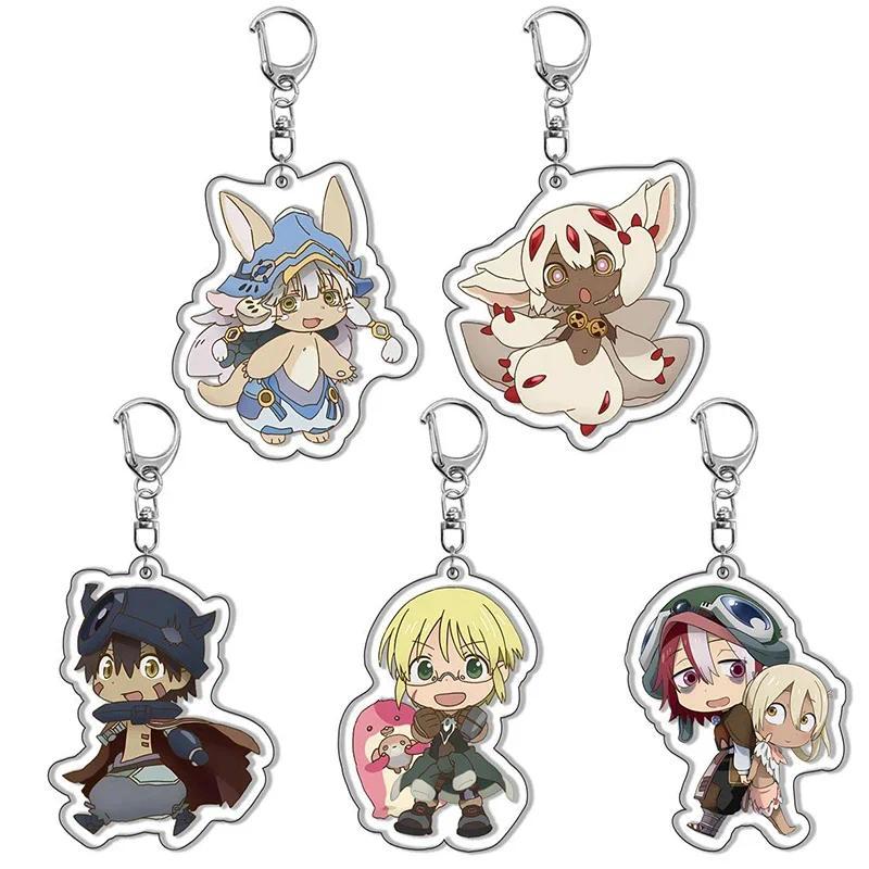 พวงกุญแจอนิเมะ Made in Abyss Nanachi Reg Riko พวงกุญแจคอสเพลย์ Golden City of the Scorpioching Sun A