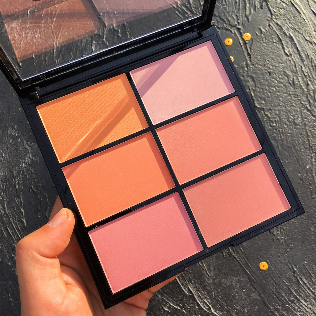 ปัดแก้มบลัชออน naree บลัชออน Muse Six-Color Contouring Domestic ins Super Hot Blush