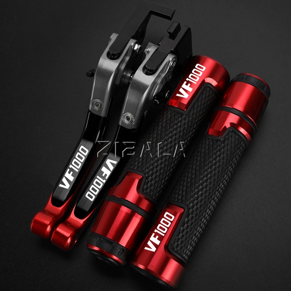 VF 1000 รถจักรยานยนต์คลัทช์เบรค Handlebar Hand Grips ปลายสําหรับ HONDA VF1000 vf1000 1997 1998 1999 