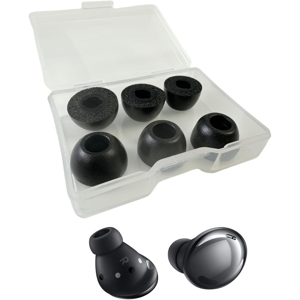 เคล็ดลับเมมโมรีโฟม เปลี่ยนเคล็ดลับหูฟังสําหรับ Galaxy Buds Pro 2021 SM-R190 Ear Foam Tip Eartip Fit 