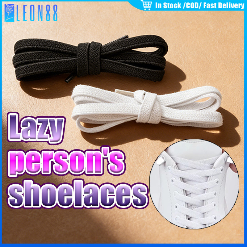 ของมาใหม่！เชือกรองเท้า เชือกผูกรองเท้า ความยาว100CM ความกว้าง6MM สีสันสดใส ทนทาน ขายเป็นคู่ ยืดหยุ่น