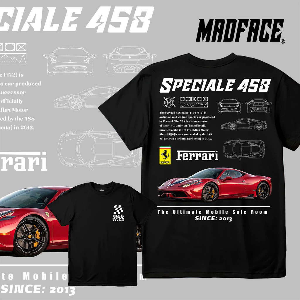 Ferrari Speciale 458 - Supercar Racing - Car Series Tee - เสื้อยืดผู้ชายและผู้หญิง