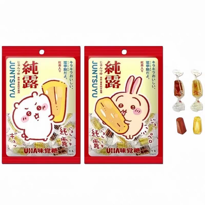 ญี่ปุ่นนําเข้าต้นฉบับ UHA UHA UHA Gummy chikawa Shape Gummy ดูดีอร่อย 3D สามมิติ Candy Snacks2026031