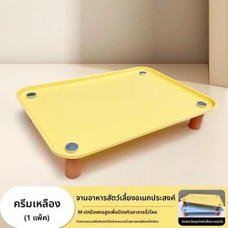 ฐานเพิ่มความสูงสำหรับเครื่องให้อาหาร ชั้นยกชามสัตว์เลี้ยง ปรับความสูงได้ ปกป้องกระดูกสันหลังของแมวของคุณ