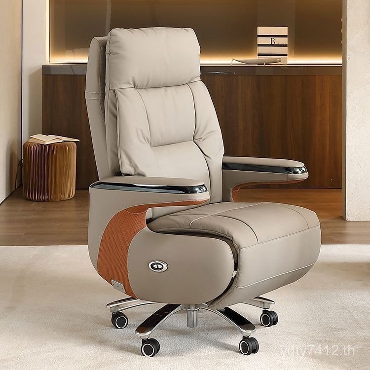 เก้าอี้ เก้าอี้สํานักงานหนังแท้เก้าอี้นวดระบายอากาศเก้าอี้ศึกษาเก้าอี้โมเดิร์นงีบนอนคอมพิวเตอร์ไฟฟ้า