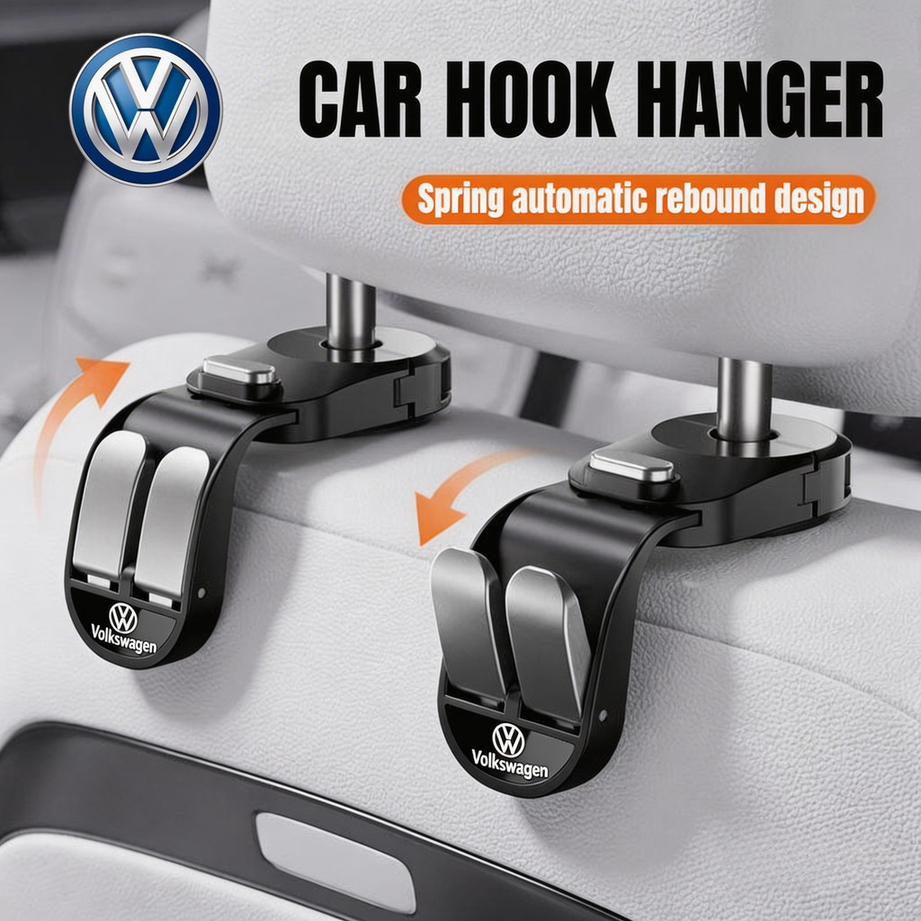 KBANG Telescopic Hook Hanger สําหรับรถที่นั่ง Hook Headrest แขวนตะขอคู่รถ Organizer Hook แขวนสําหรับ