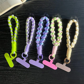 สายคล้องโทรศัพท์มือถือจเชือกถัก สายห้อยโทรศัพท์ สายห้อยโทรศัพท สายคล้องเคส สายคล้องคอ ใช้ได้ทุกรุ่น