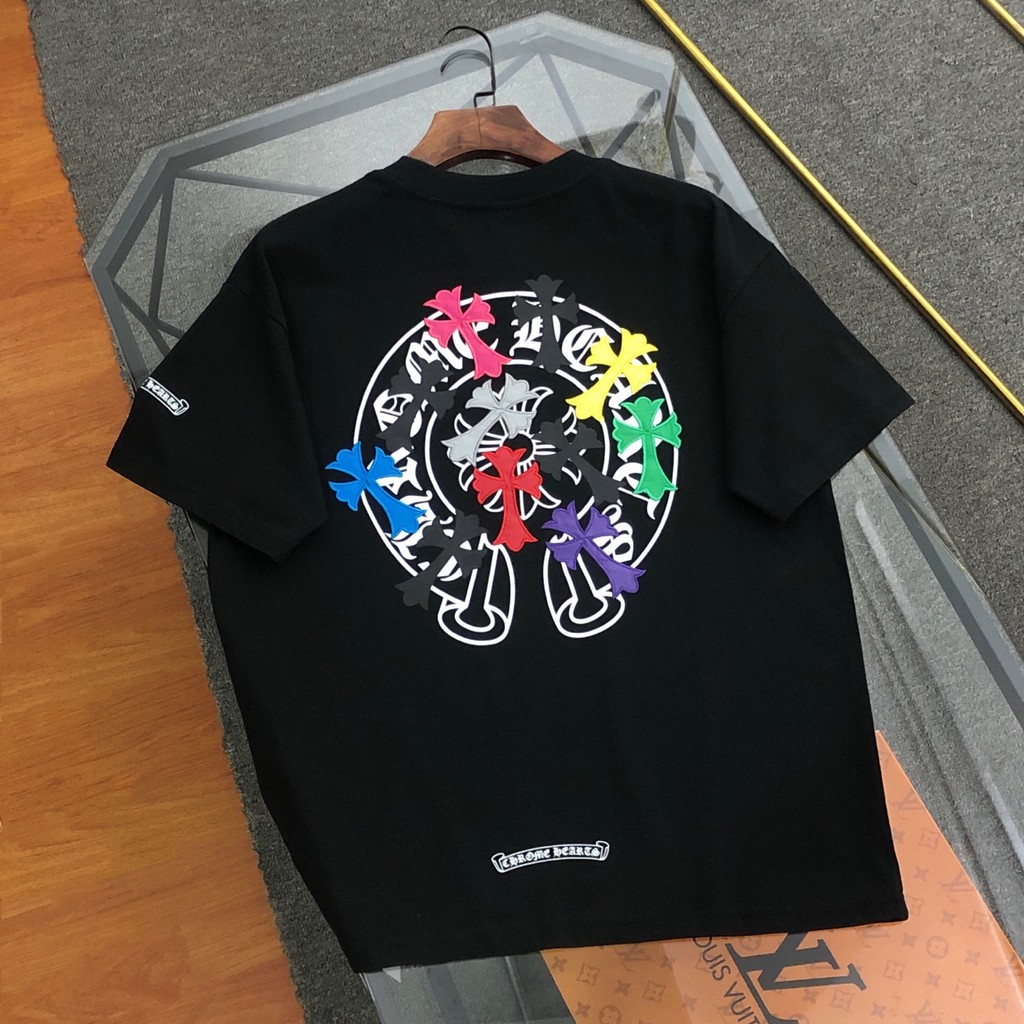Chrome Hearts Chrome Hearts Chrome Hearts 2026 เสื้อยืดแขนสั้นพิมพ์ลาย Graffiti ปัก