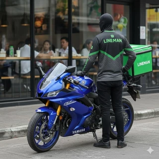 เสื้อเชิ้ตแขนยาว Rider Line Man ทำจากเนื้อผ้าคุณภาพ มีประสิทธิภาพในการป้องกันแสงแดด