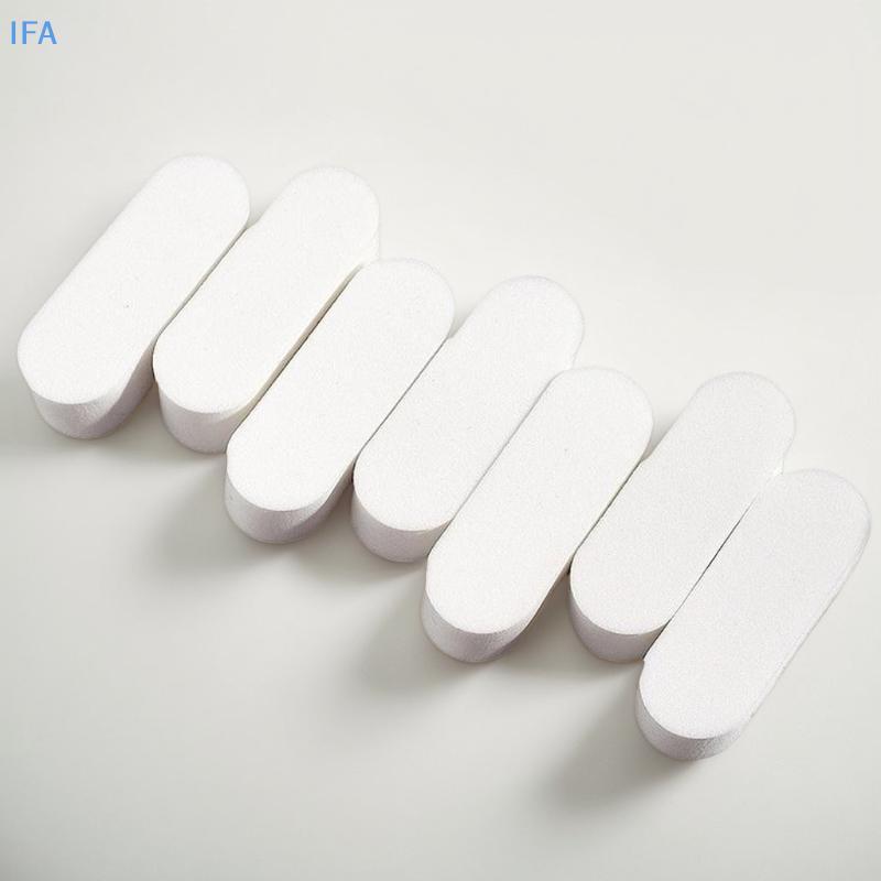IFA 10 ชิ้นฟองน้ําแต่งหน้านุ่มเปียกและแห้งใช้พัฟสีขาว Foundation คอนซีลเลอร์ Smearing แป้งพัฟเครื่อง