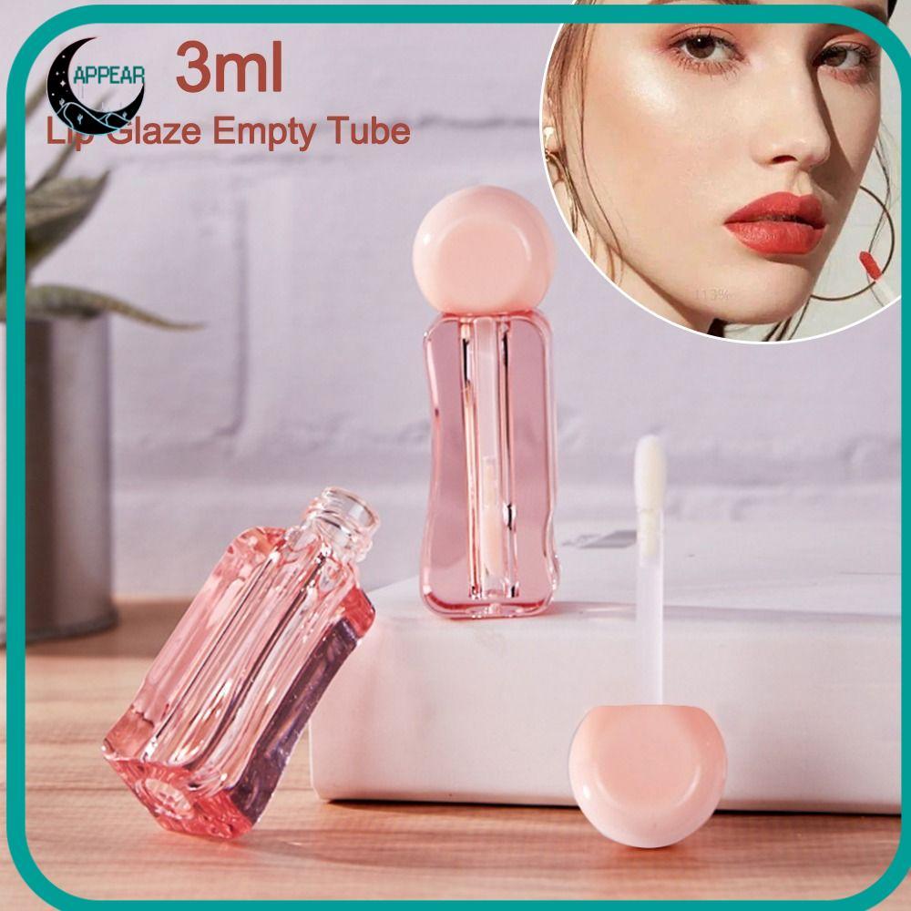 APPEAR Lip Glaze หลอดเปล่า, บรรจุคอนเทนเนอร์ Refillable Lip Gloss Tube, Vials Travel Supplies ก้านหนา 3ML ลิปสติกหลอดผู้หญิง Lady Girl