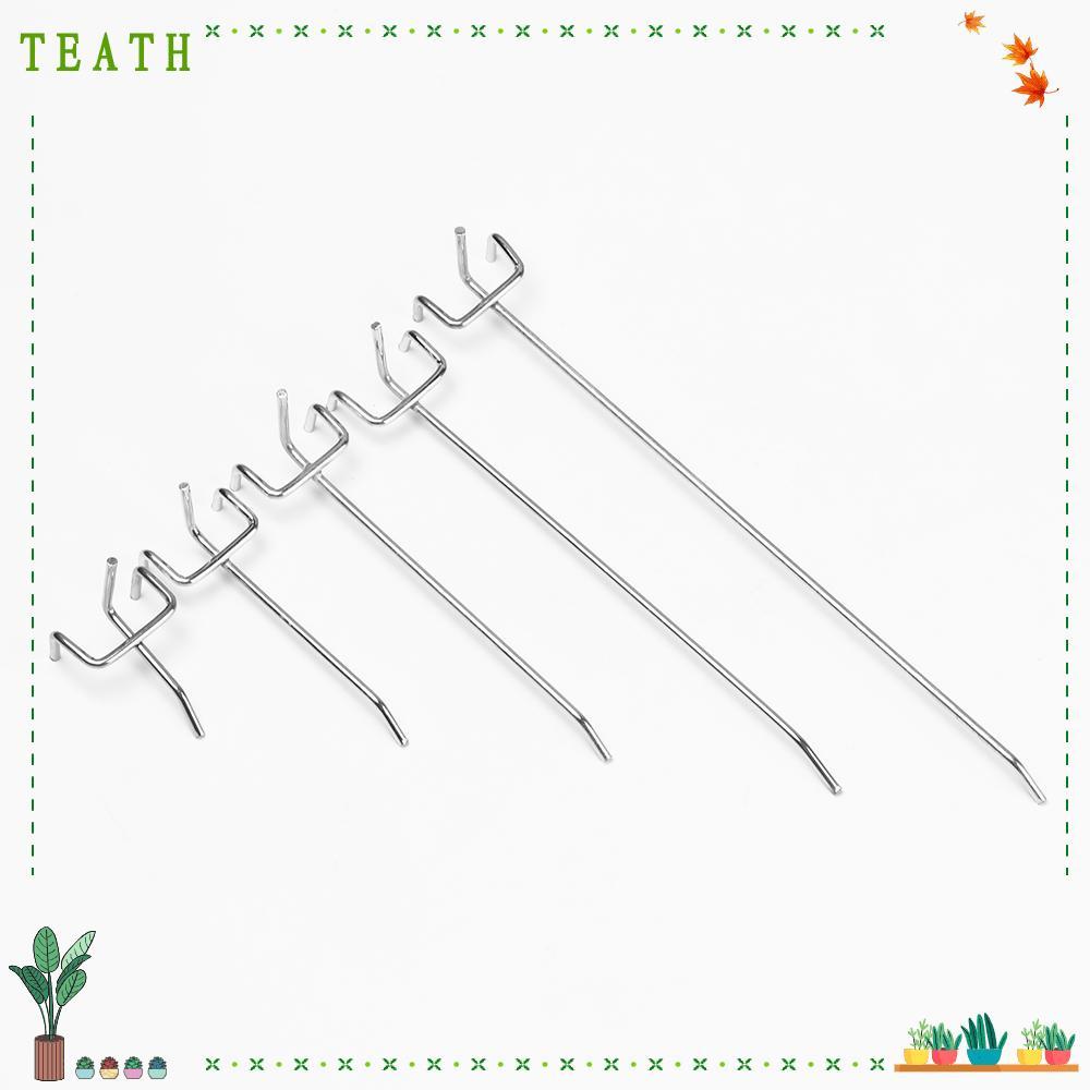 TEATH 5 ชิ้น Storage Racks Holder แผงตาข่ายโลหะ สะดวก ขายปลีก Shop Peg