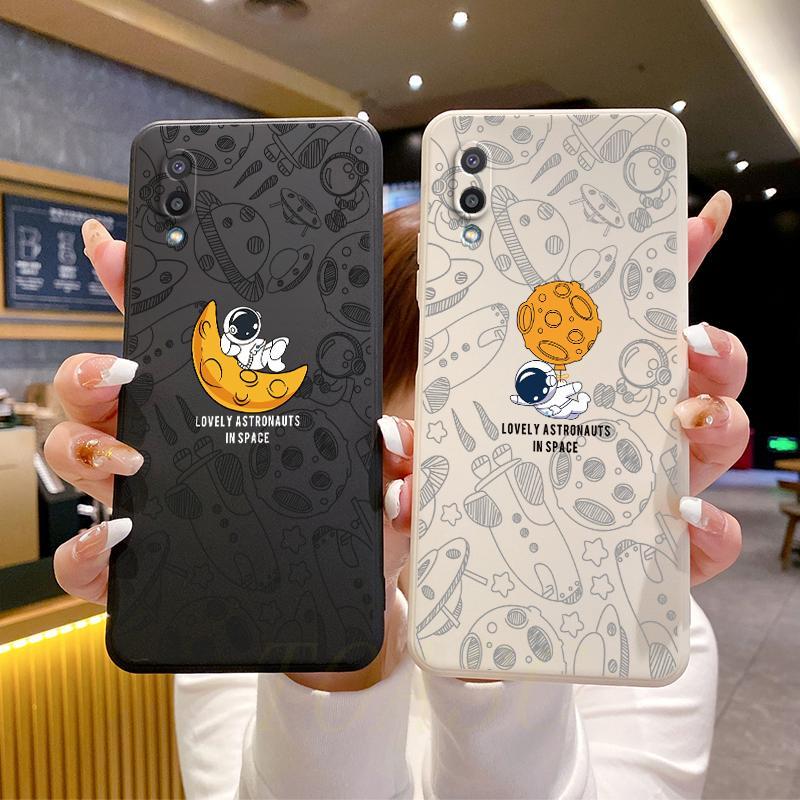 เคส samsung A02/M02 เคสโทรศัพท์ภาพประกอบนักบินอวกาศแบบนิ่มซิลิโคน TKR