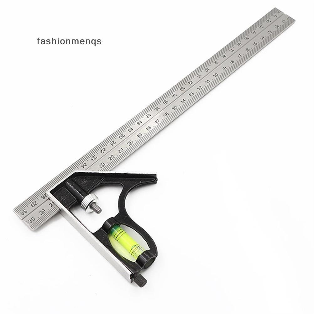 (ดี) เครื่องมือวัดอลูมิเนียมระดับจิตวิญญาณสแตนเลสทรงสี่เหลี่ยม 12" (ใหม่)