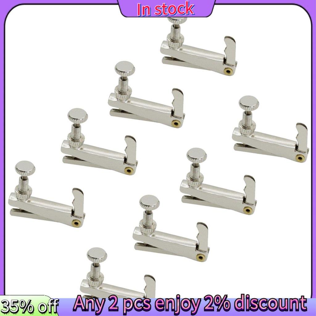 ในสต็อก-Violin Fine-Tunning 3/4/4/1/2 จูนเนอร์โลหะไวโอลิน String Hook Tuning Tuner