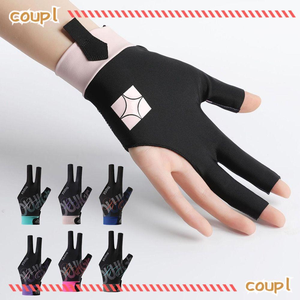 ถุงมือบิลเลียดโคอัพ แบบสามนิ้วยืดหยุ่น สำหรับมือซ้าย ระบายอากาศดี