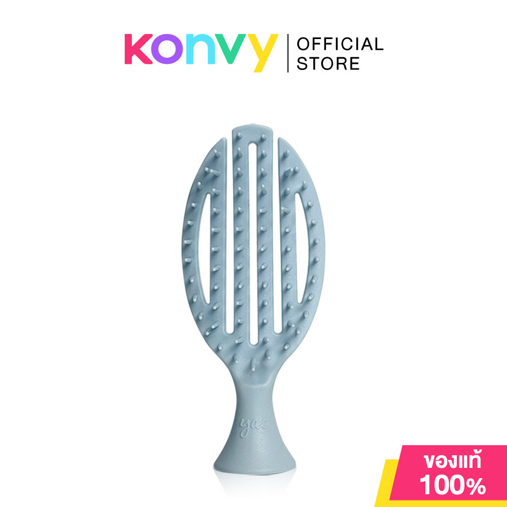 Yao Travelling Scalp Care 3in1 Brush 1pc #Blue เยาว์ หวีสปาพกพา 3in1 สีฟ้า.