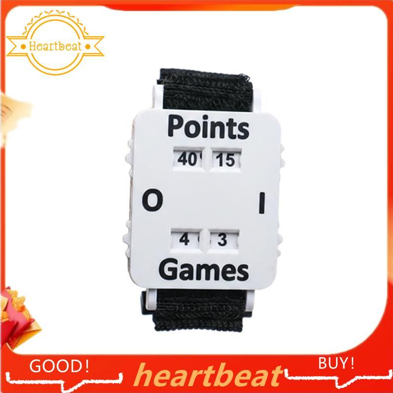 เทนนิส Score Keeper สายรัดข้อมือ 8 ซม.หน้าจอขนาดใหญ่แบบพกพาเคาน์เตอร์สวมใส่ Match การติดตาม Score ที
