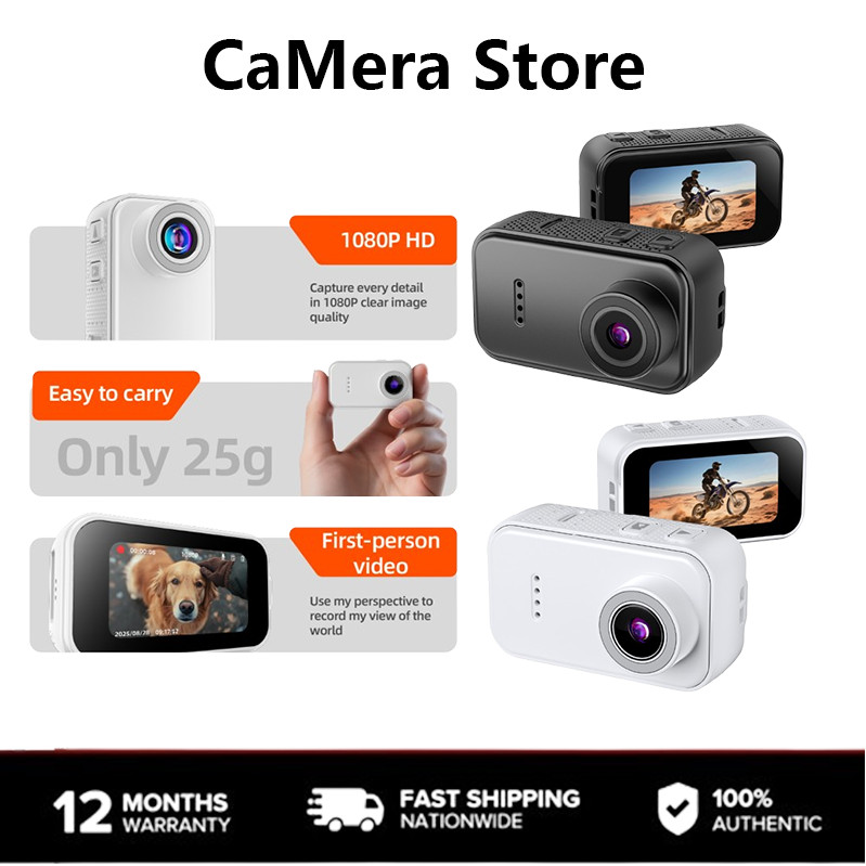 ใหม่ Action F2 Thumb กล้อง 4K กล้อง 1.47 นิ้วหน้าจอ LED แม่เหล็กเลนส์ความละเอียดสูง 130 ° เลนส์มุมกว้าง