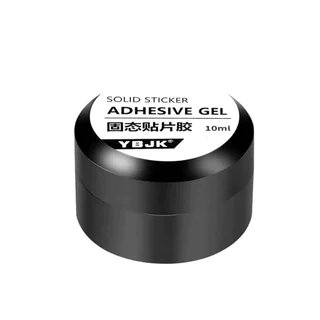(YBJK 1กระปุก) จัดส่งทันที ♡ กาวติดเล็บเจล Solid nail sticker เจลกาวติดเล็บ PVC กาวเจลต่อเล็บ 10ml.