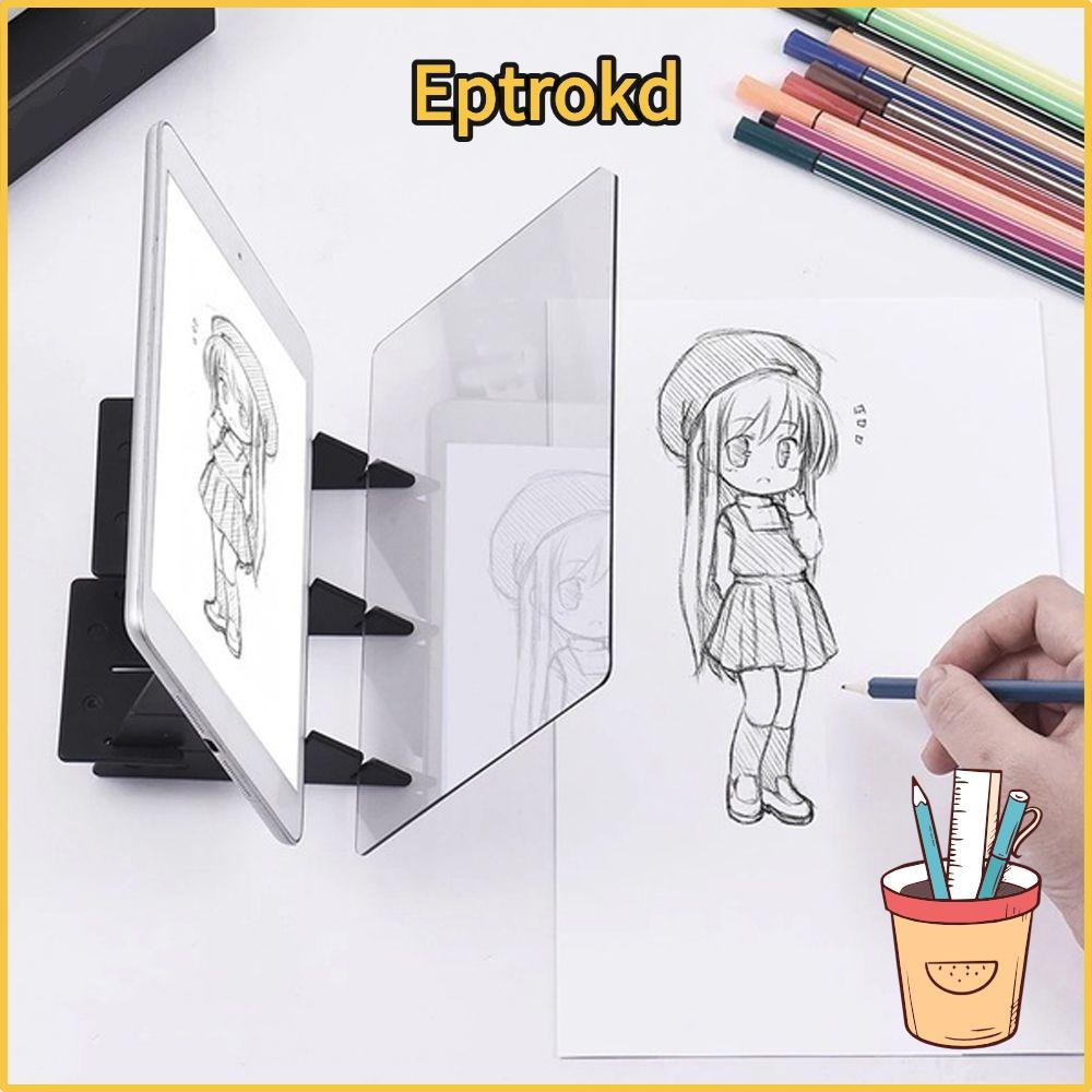 EPTRO กระดานวาดภาพ Sketch Projection Plotter Mirror Plate Painting Stand