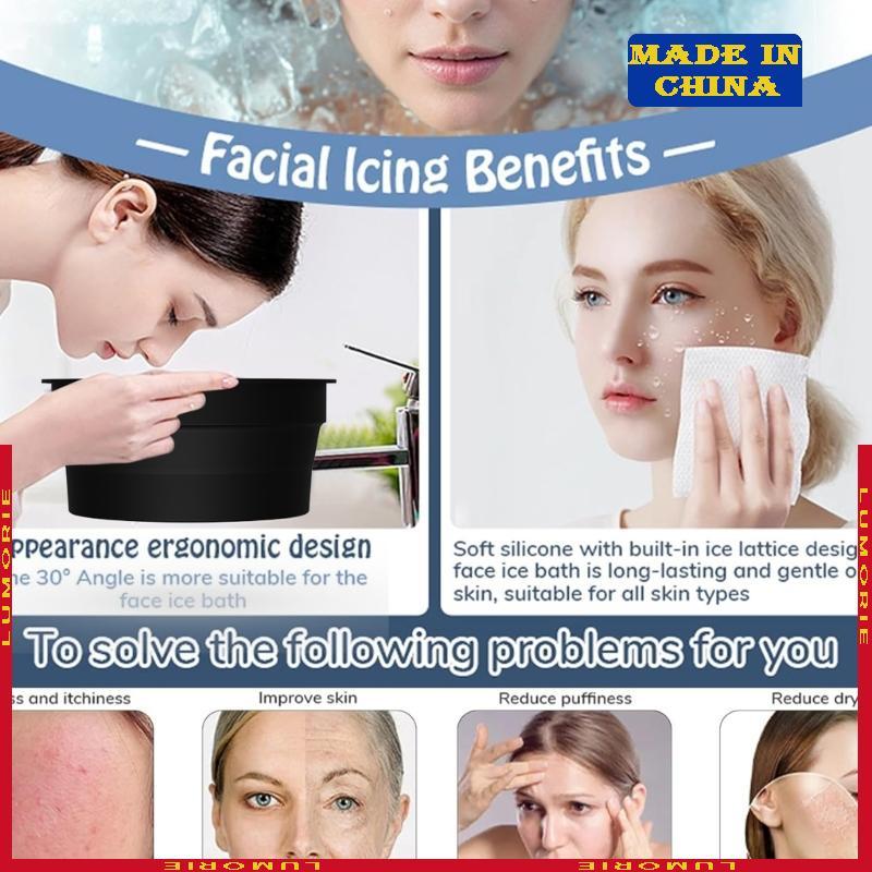 LUMI Face Ice Bath Bowl Cooling Ice Face อ่างล้างหน้าสําหรับ Face Skin Cares Beauty Routine