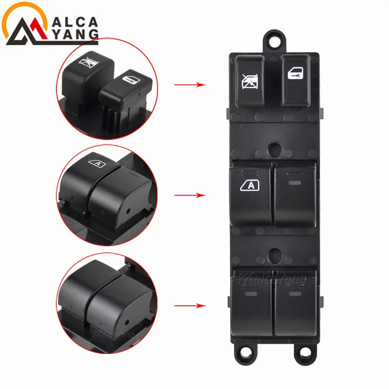HL รถจัดแต่งทรงผมด้านหน้าซ้าย LHD Power Window สวิทช์หลักสําหรับ Subaru Forester 2008- 2012 legacy O