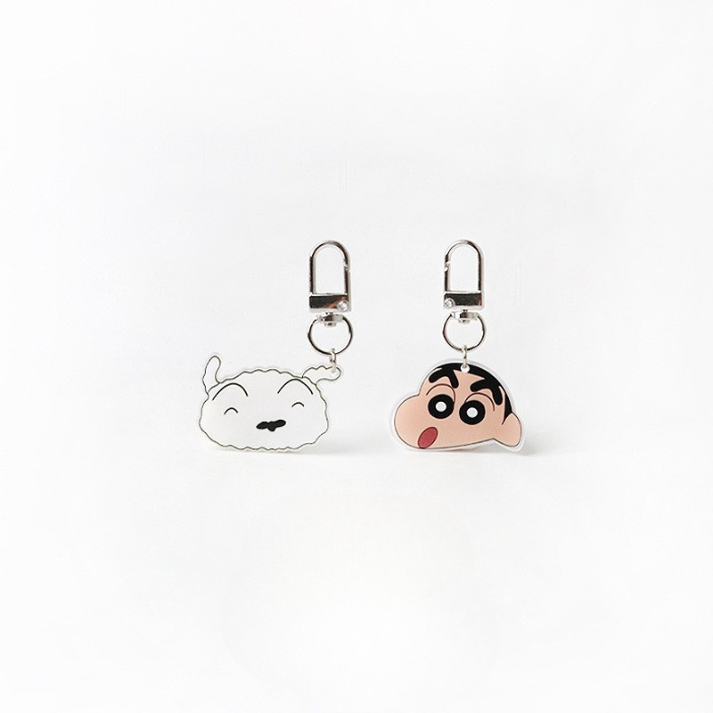 MISSKOI การ์ตูน Crayon Shin-Chan Xiaobai พวงกุญแจน่ารักนักเรียนกระเป๋านักเรียนจี้อะนิเมะกระเป๋าดินสออุปกรณ์เสริมขนาดเล็ก All-Match ราคา ถูกที่สุด ดีลบีเคเค แกลเลอรีภาพที่ 3