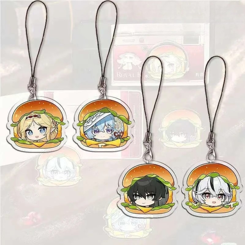 พวงกุญแจอนิเมะ Wuthering Waves Hamburg อะคริลิค WuWa Shorekeeper Jinhsi Rover โทรศัพท์ Lanyard กระเป