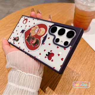 สำหรับ Samsungกันกระแทก ผิวด้าน ลายหัวใจ ลิง ผีเสื้อ ดาว เคสแม่เหล็ก ส A56 A55 A36 A35 A26 A16 A15 A07 A06