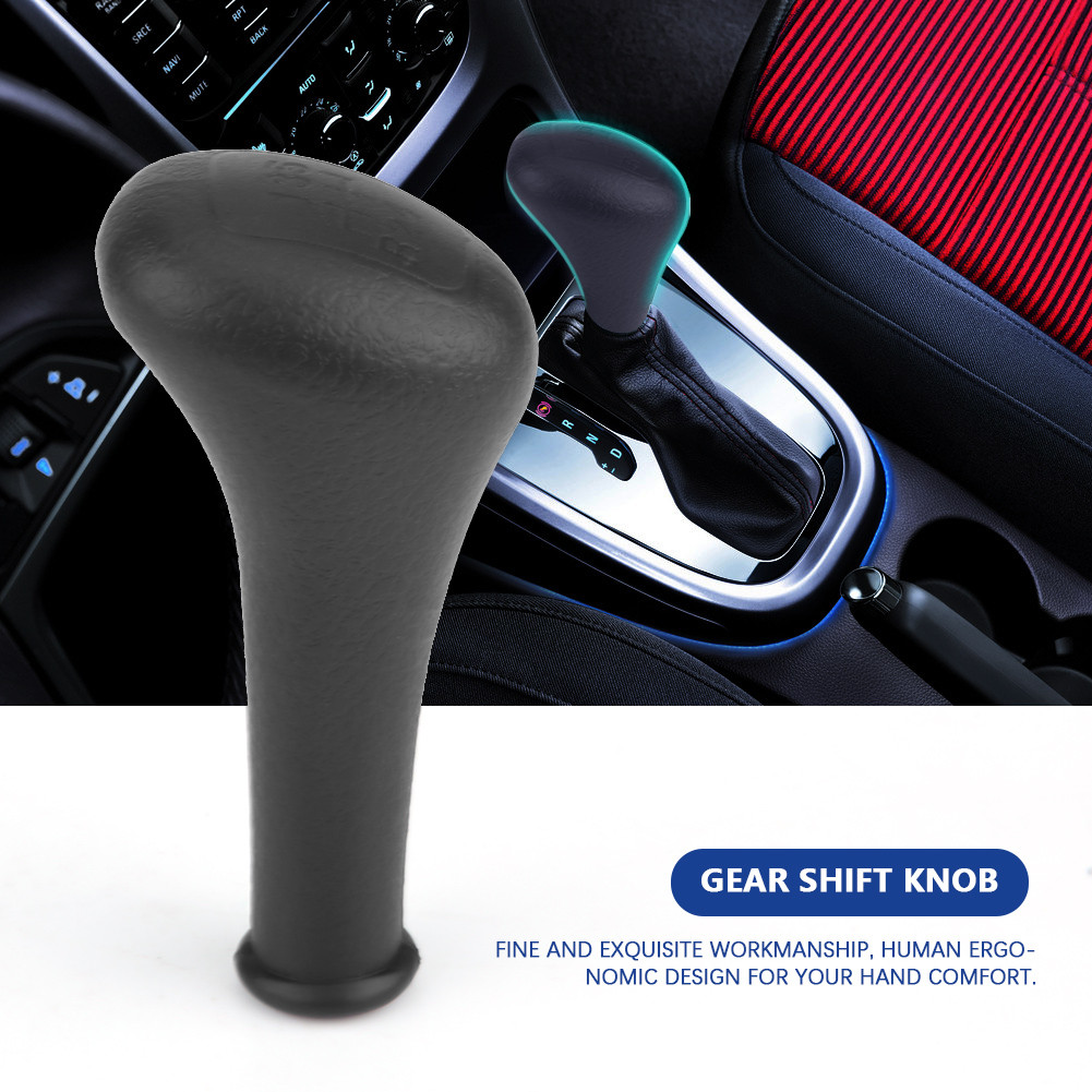 5 ความเร็ว Shifter KNOB ERGONOMIC สีดำ Wearproof 4.4in ยาวเกียร์ Stick HEAD สำหรับรถยนต์