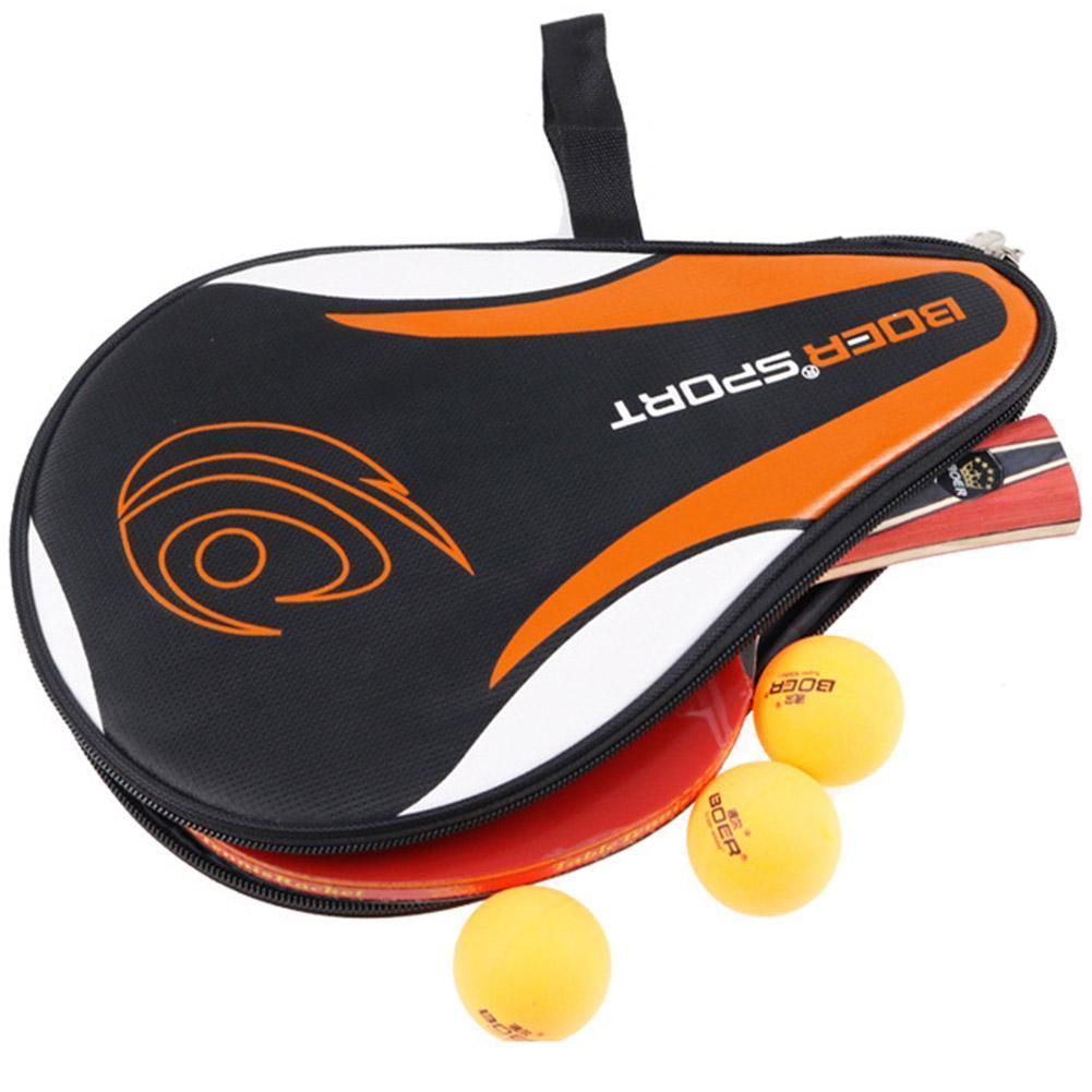 Ping-pong Bag Hard Type ขนาดพกพาสําหรับเล่นกีฬาปิงปองแร็กเก็ตกระเป๋าโต๊ะทนทาน J0m1