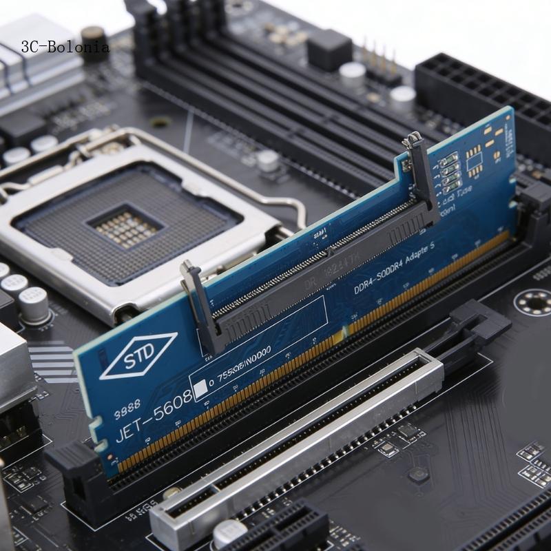 อะแดปเตอร์หน่วยความจํา Setup SO DIMM เป็น DIMM DDR4 สําหรับคอมพิวเตอร์