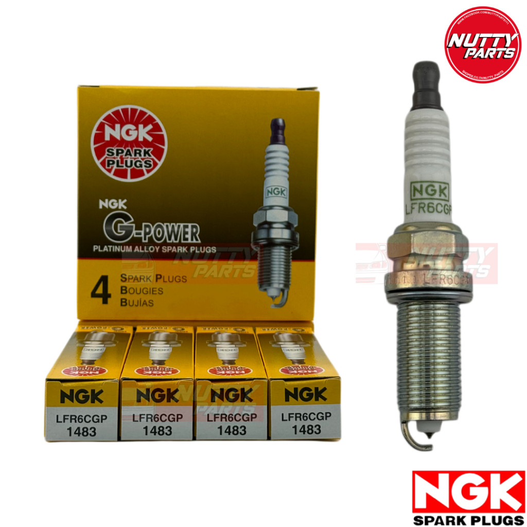 แท้ 100% หัวเทียน NGK LFR6CGP [1483] TOYOTA VIGO / FORTUNER / INNOVA เบนซิน 2.7 2TR-FE G-POWER PLATI
