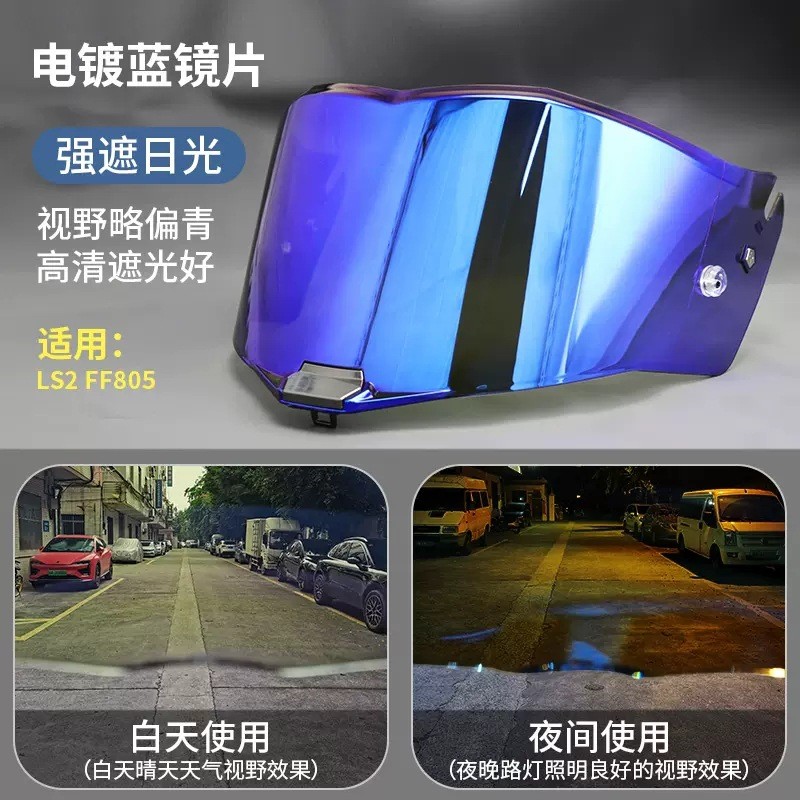 [2025ใหม่] เหมาะสําหรับ LS2 Thunder Feng FF805 เลนส์ฟิล์มเปลี่ยนสี Anti-Fog สติกเกอร์หมวกกันน็อคอุปกรณ์เสริมรถจักรยานยนต์ Anti-Ultraviolet