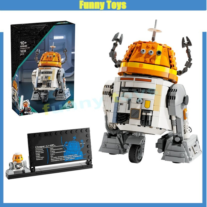 75416,Chopper (C1-10P),บล็อกตัวต่อ,Ahsoka Featuring Lovable Astromech Droid,ของเล่นของขวัญสําหรับเด็