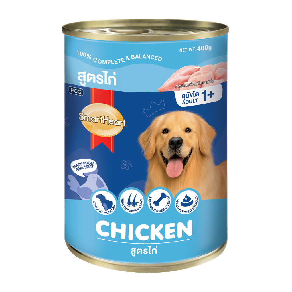 SmartHeart (6 กระป๋อง) อาหารสุนัข กระป๋องขนาด 400g รูปที่ 6