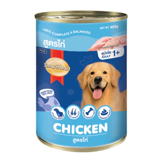 SmartHeart (6 กระป๋อง) อาหารสุนัข กระป๋องขนาด 400g