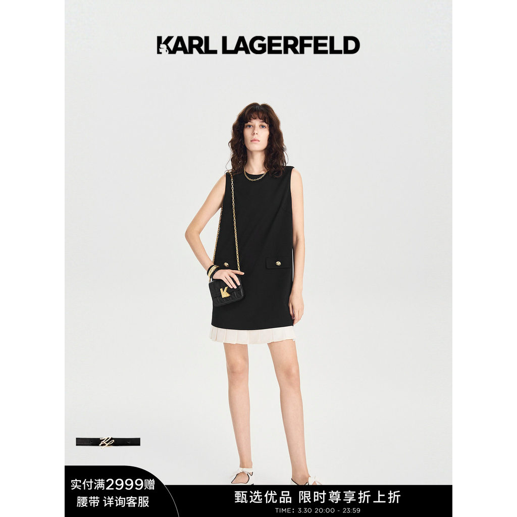 KARL LAGERFELD เสื้อแขนสั้นสำหรับผู้หญิง ออกแบบใหม่จากคอลเล็กชัน Lafayette