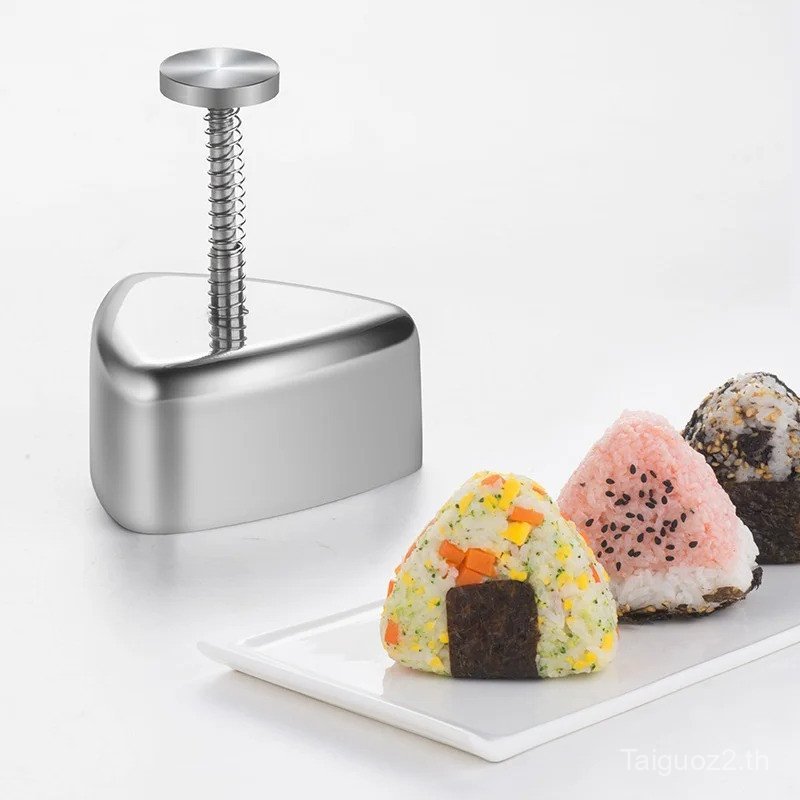 Stock 304 Stainless Steel Japanese Style Triangle Rice Ball & Sushi Mold DIY Seaweed Rice Roll Sushi