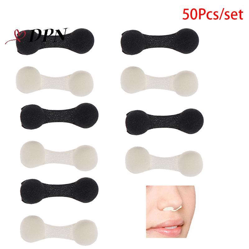 [SWTD] ตัวกรองจมูกปลั๊กจมูก Tanning 50 ชิ้นฟองน้ํา Bla/สีขาวป้องกันมลภาวะ null