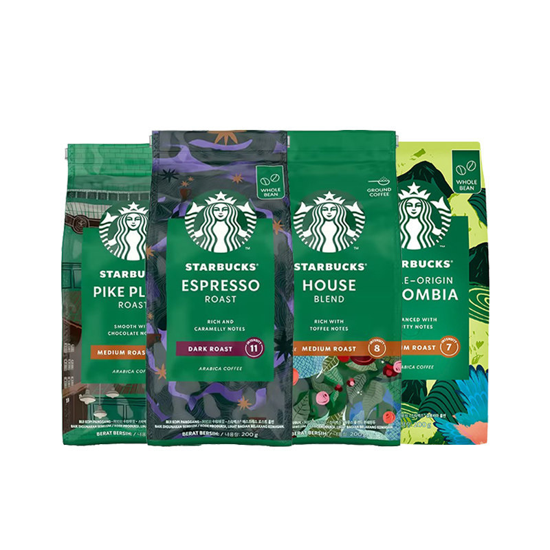 2026 สินค้าใหม่ Starbucks Coffee Beans Medium Roasting Hand-Brewed Coffee Powder g Arabica Beans Han