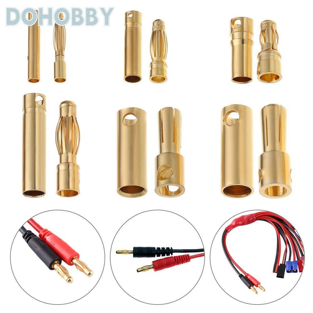 NIREN 10 คู่ 2/3/3.5/4/5/5.5 มม.Bullet Banana Plug อุปกรณ์เสริมทรัมเป็ตกล่องเสียง High Current