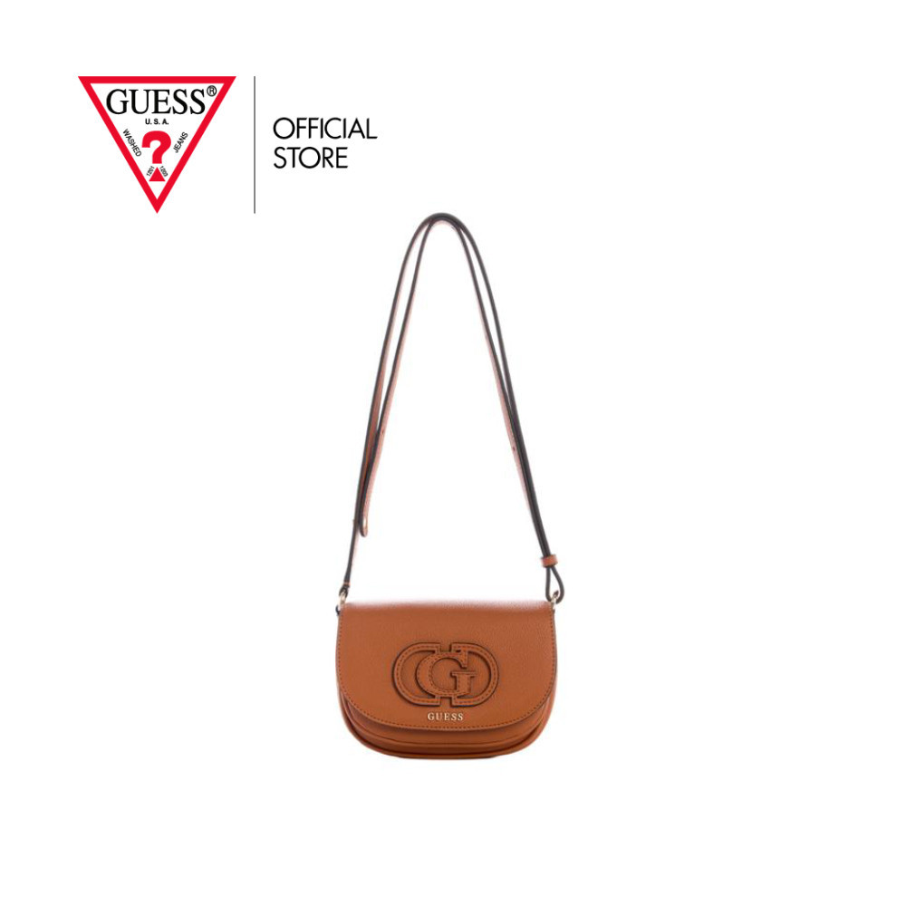 GUESS กระเป๋า รุ่น BG953678 CALEBRA MINI CNVRTBL XBDY FLAP สีน้ำตาล